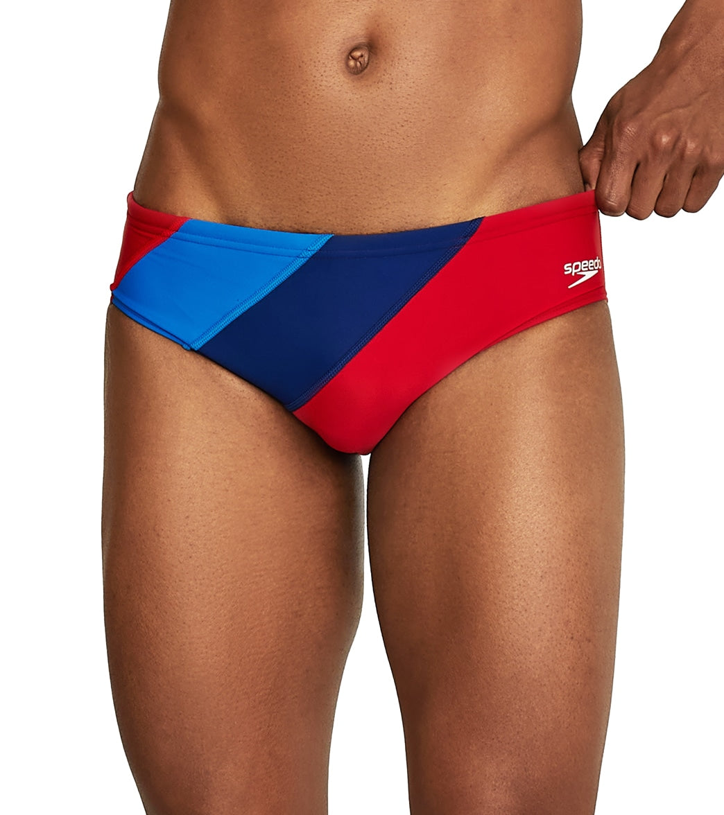 Speedo Men's Colorblock Solar Brief Swimsuit