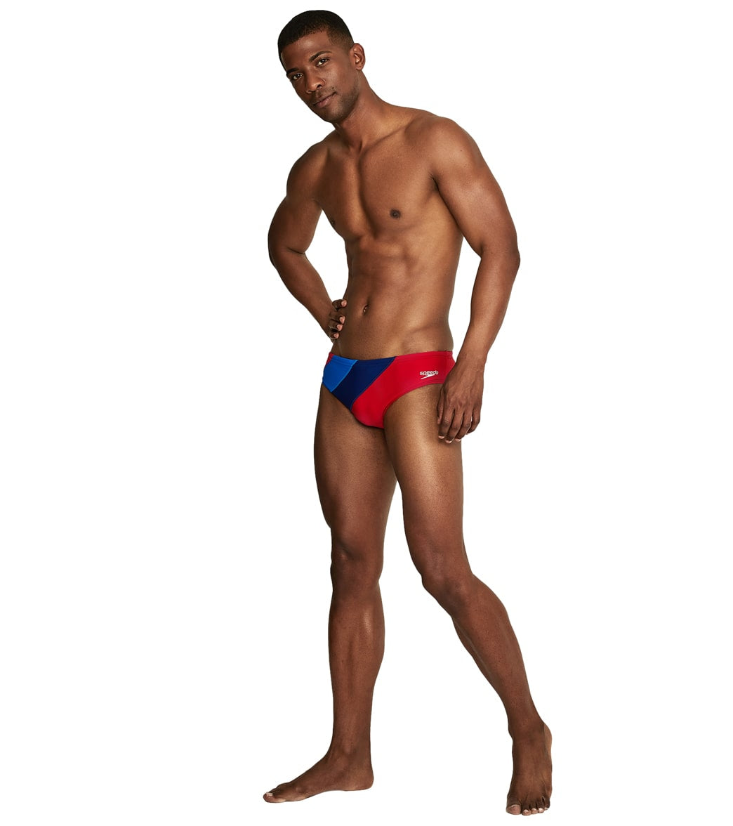Speedo Men's Colorblock Solar Brief Swimsuit