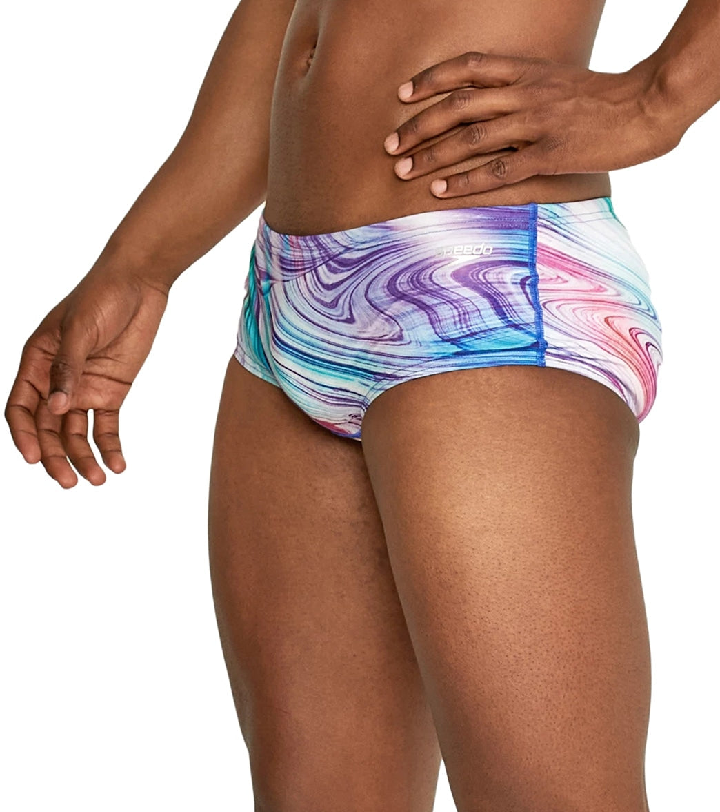 Speedo Vibe Men's Printed Euro Brief Swimsuit