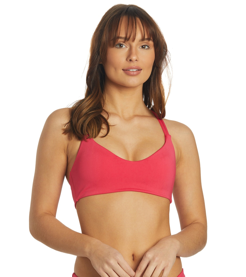 Hurley Women's Max Solid Pull On Bikini Top