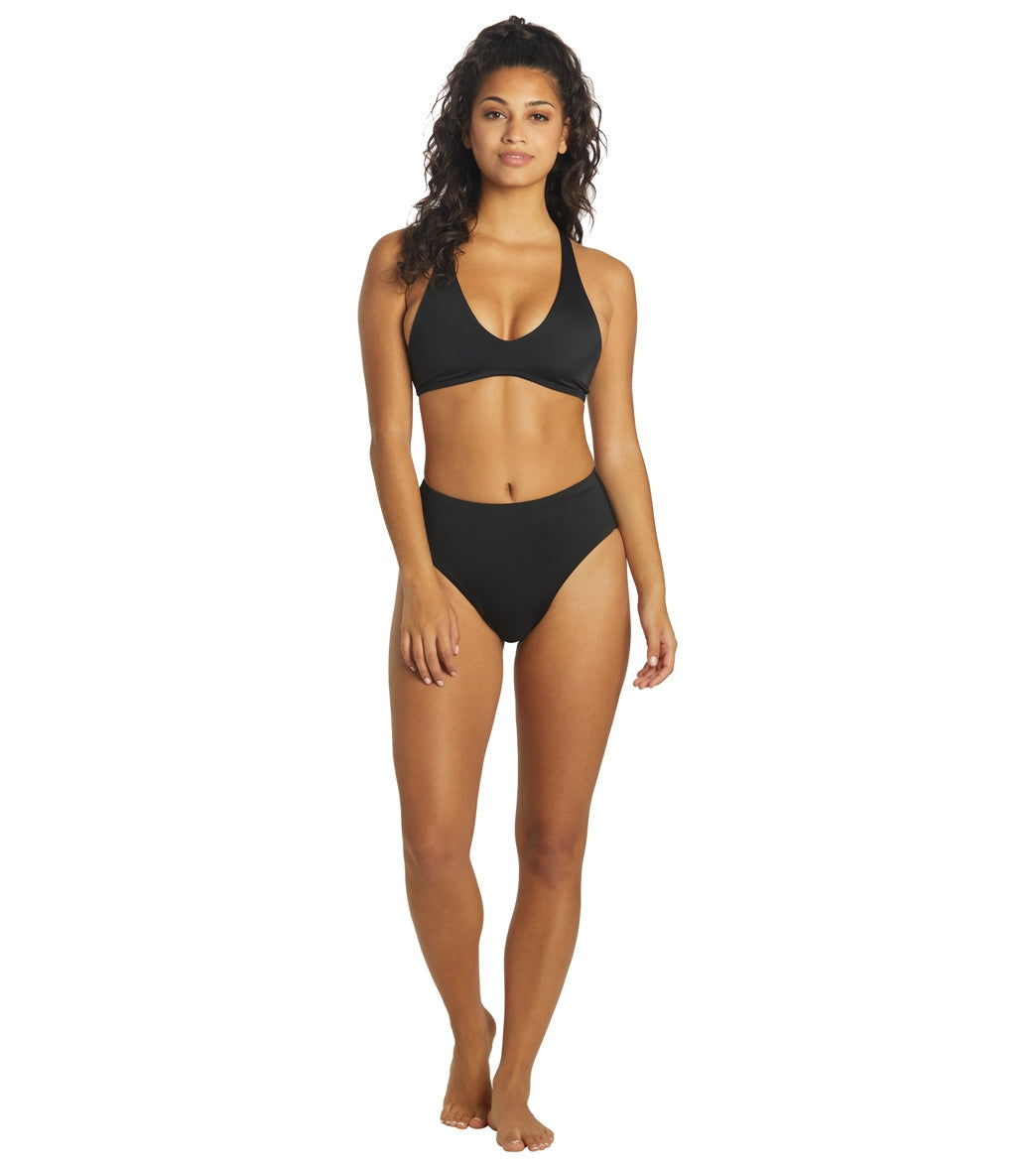 JOLYN Women's Aster Solid Racerback Bikini Top