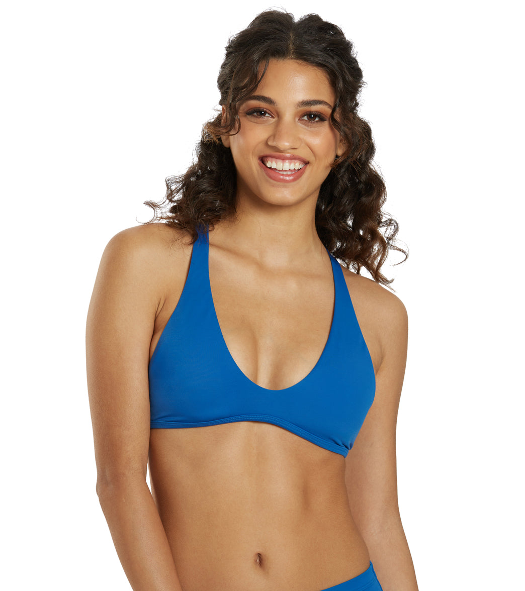 JOLYN Women's Aster Solid Racerback Bikini Top