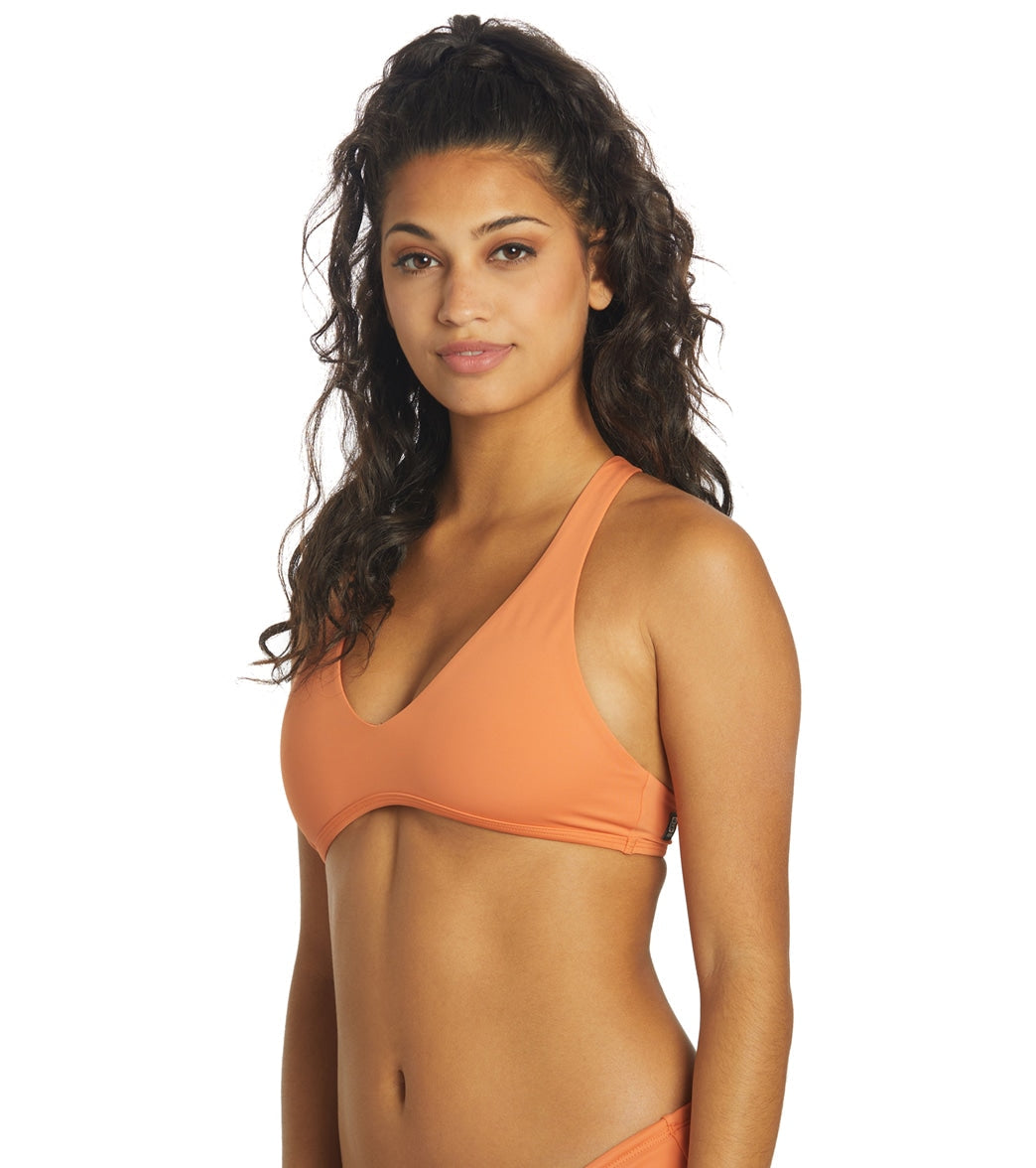 JOLYN Women's Aster Solid Racerback Bikini Top