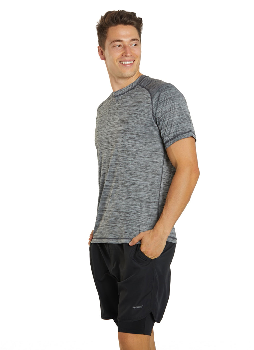 Sporti Men's S/S Hybrid II UPF 50+ Sun Shirt