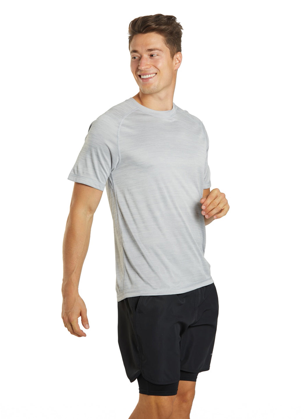 Sporti Men's S/S Hybrid II UPF 50+ Sun Shirt