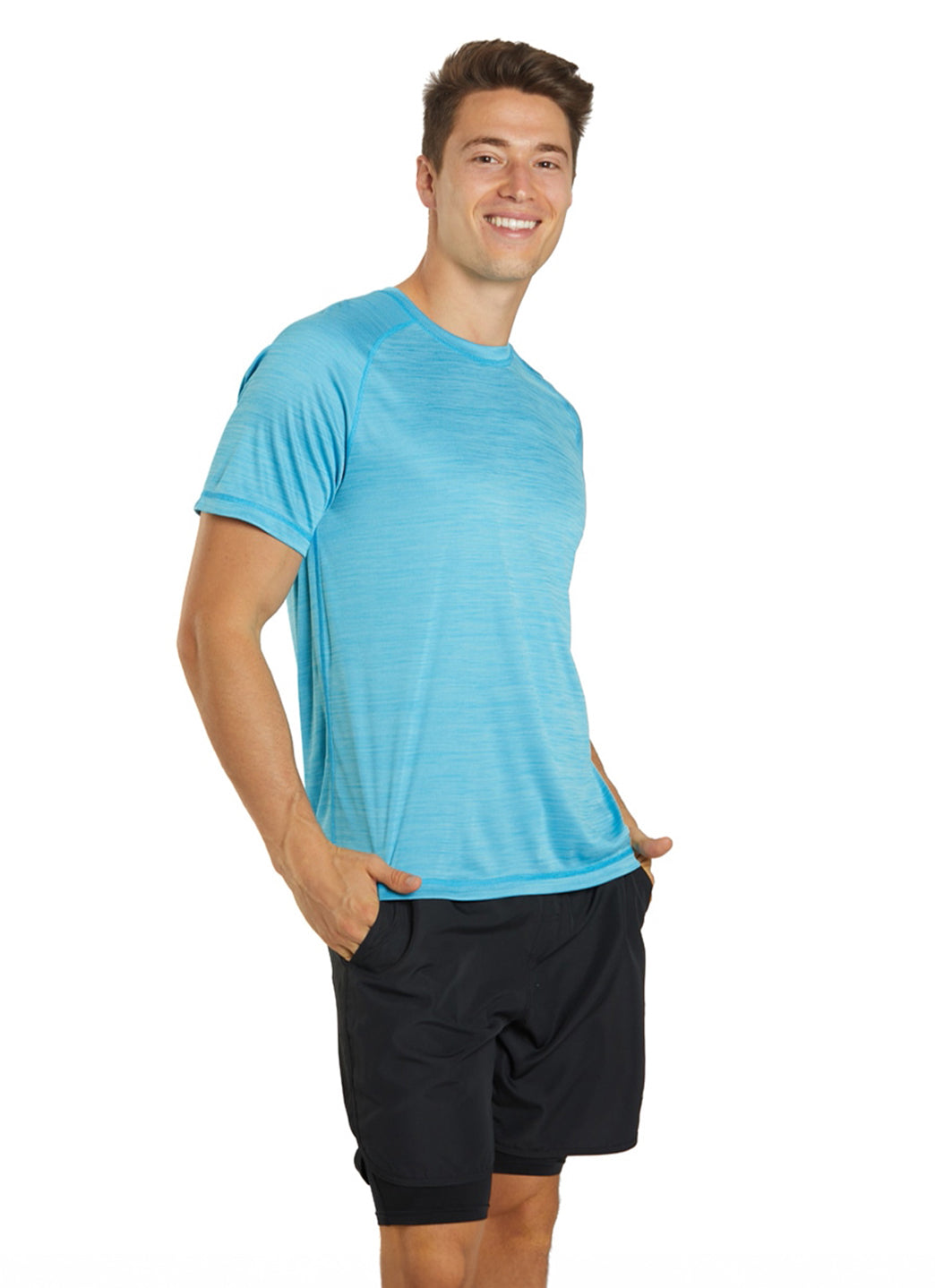 Sporti Men's S/S Hybrid II UPF 50+ Sun Shirt