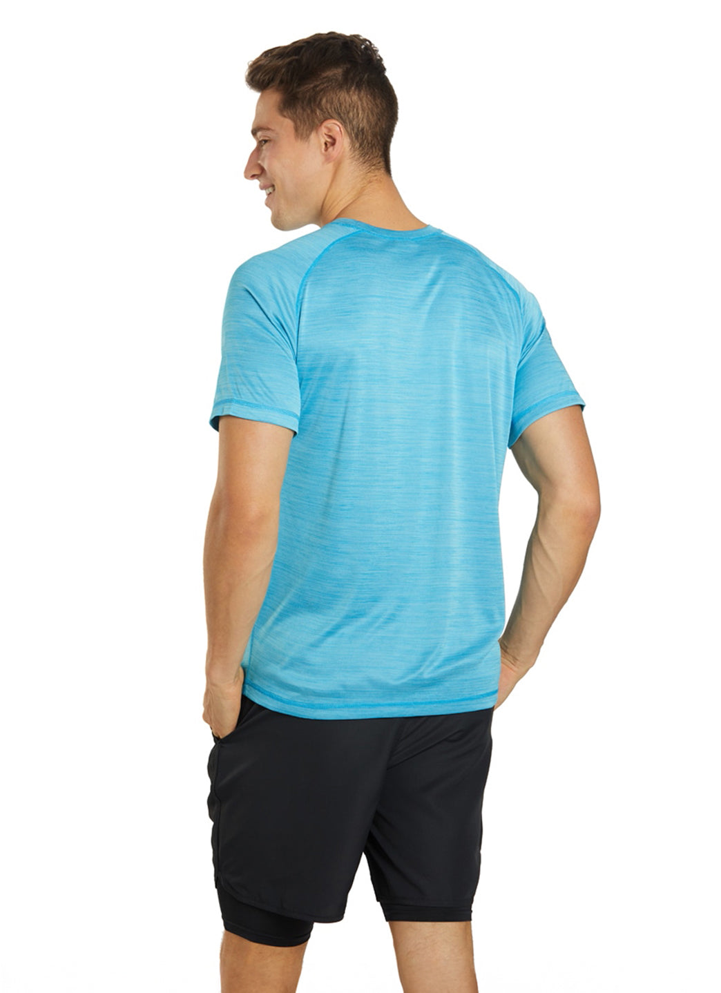 Sporti Men's S/S Hybrid II UPF 50+ Sun Shirt