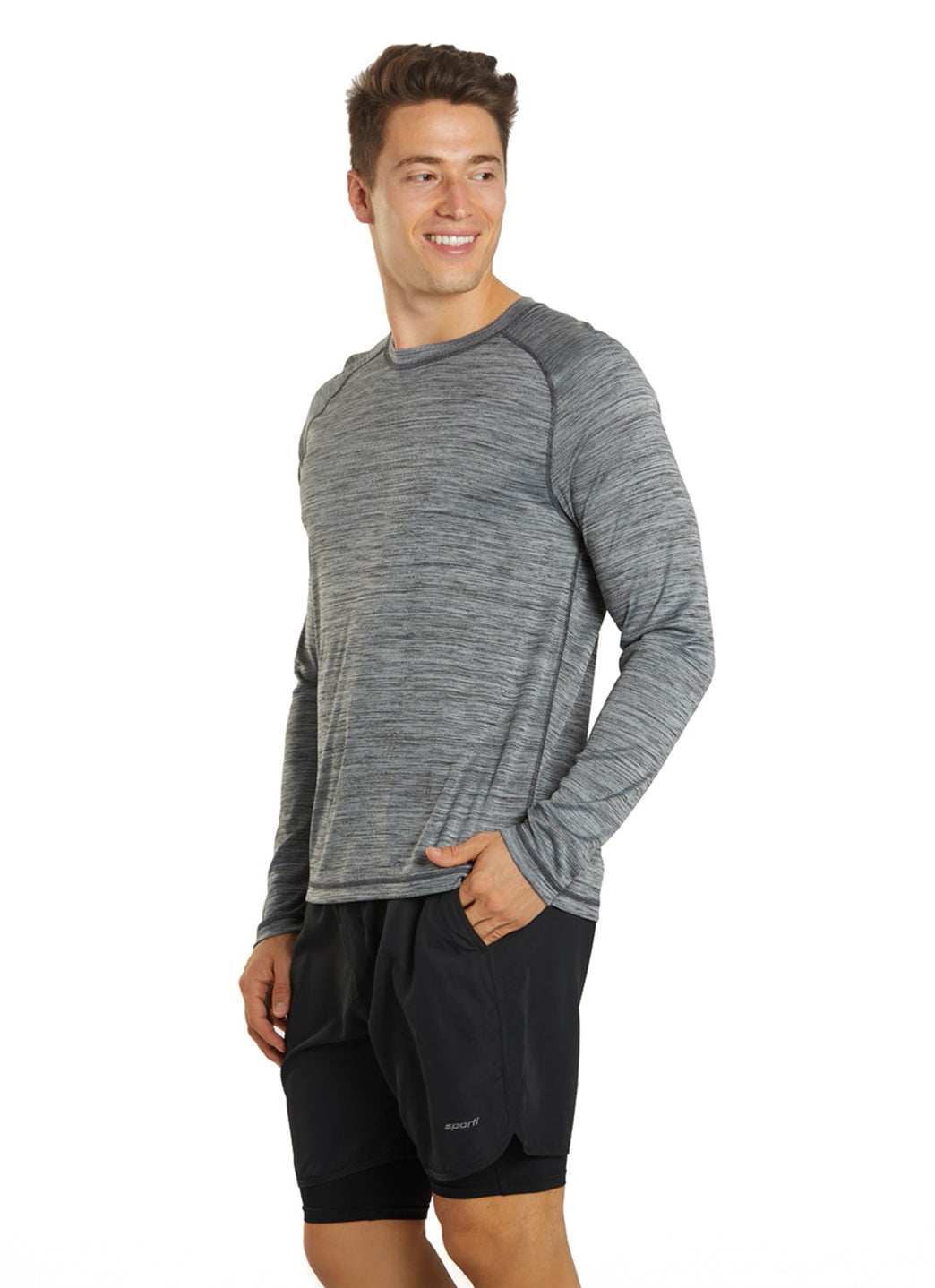 Sporti Men's L/S Hybrid II UPF 50+ Sun Shirt