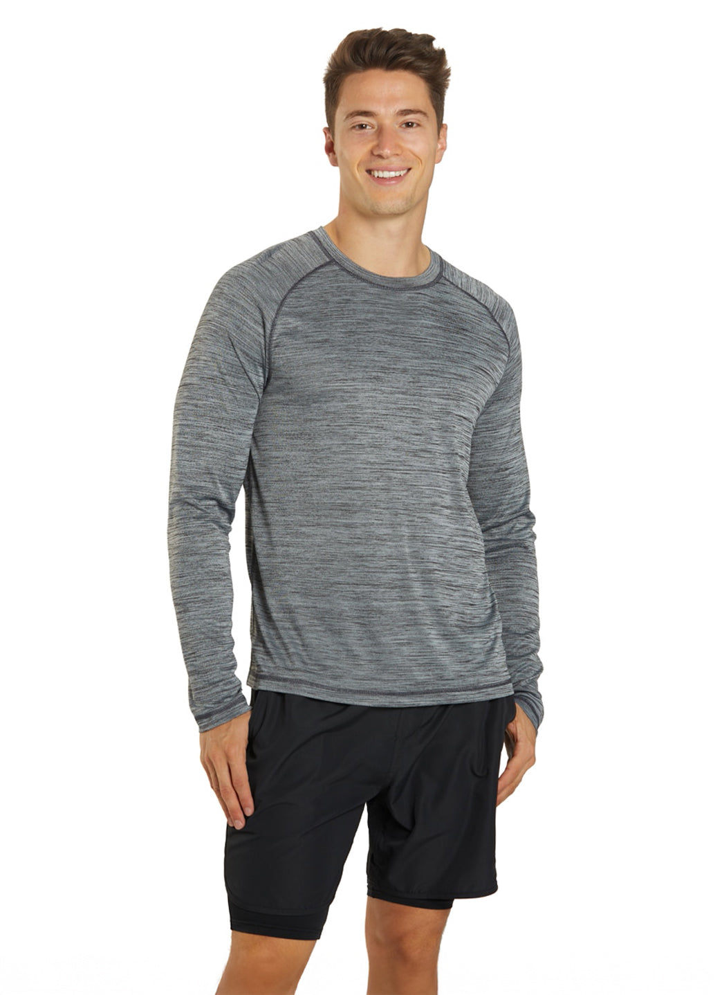 Sporti Men's L/S Hybrid II UPF 50+ Sun Shirt