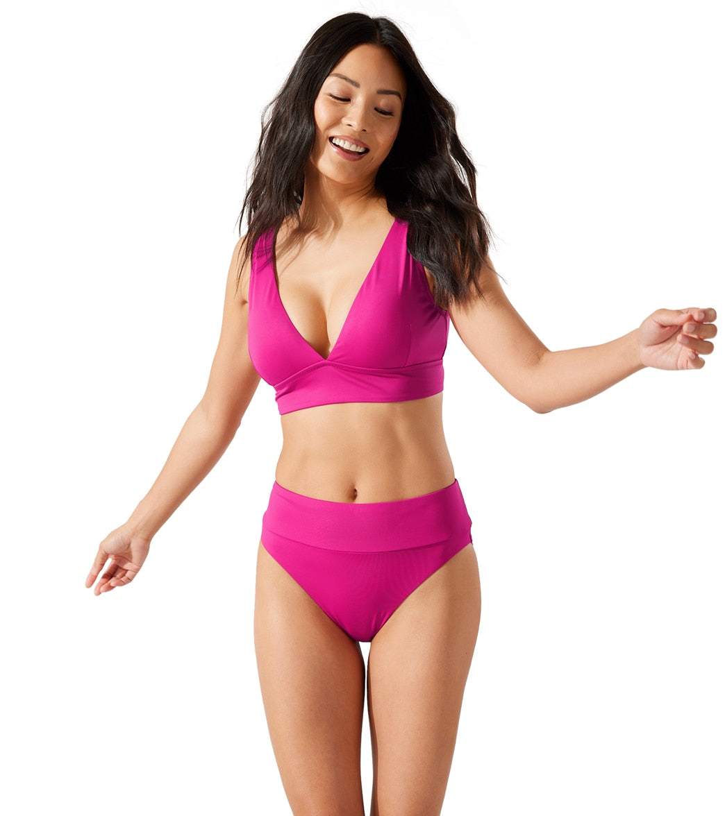 Tommy Bahama Women's Palm Modern V Neck Bikini Top