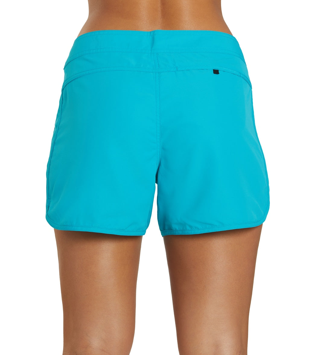 Sporti Women's Solid 4" inseam Board Short