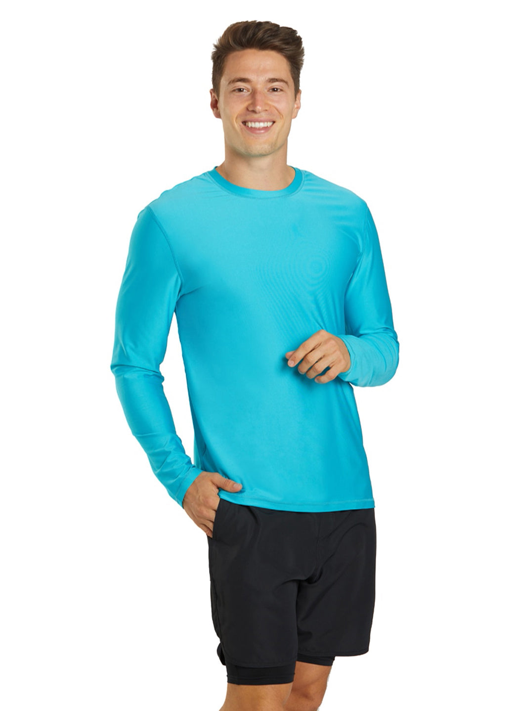 Sporti Men's L/S UPF 50+ Relax Fit II Swim Shirt