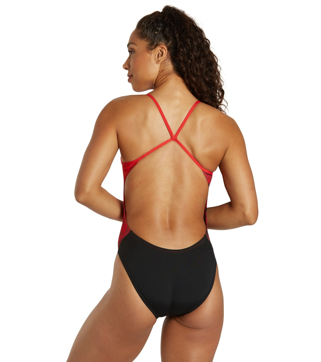 Nike Women's HydraStrong Transform Cut Out One Piece Swimsuit