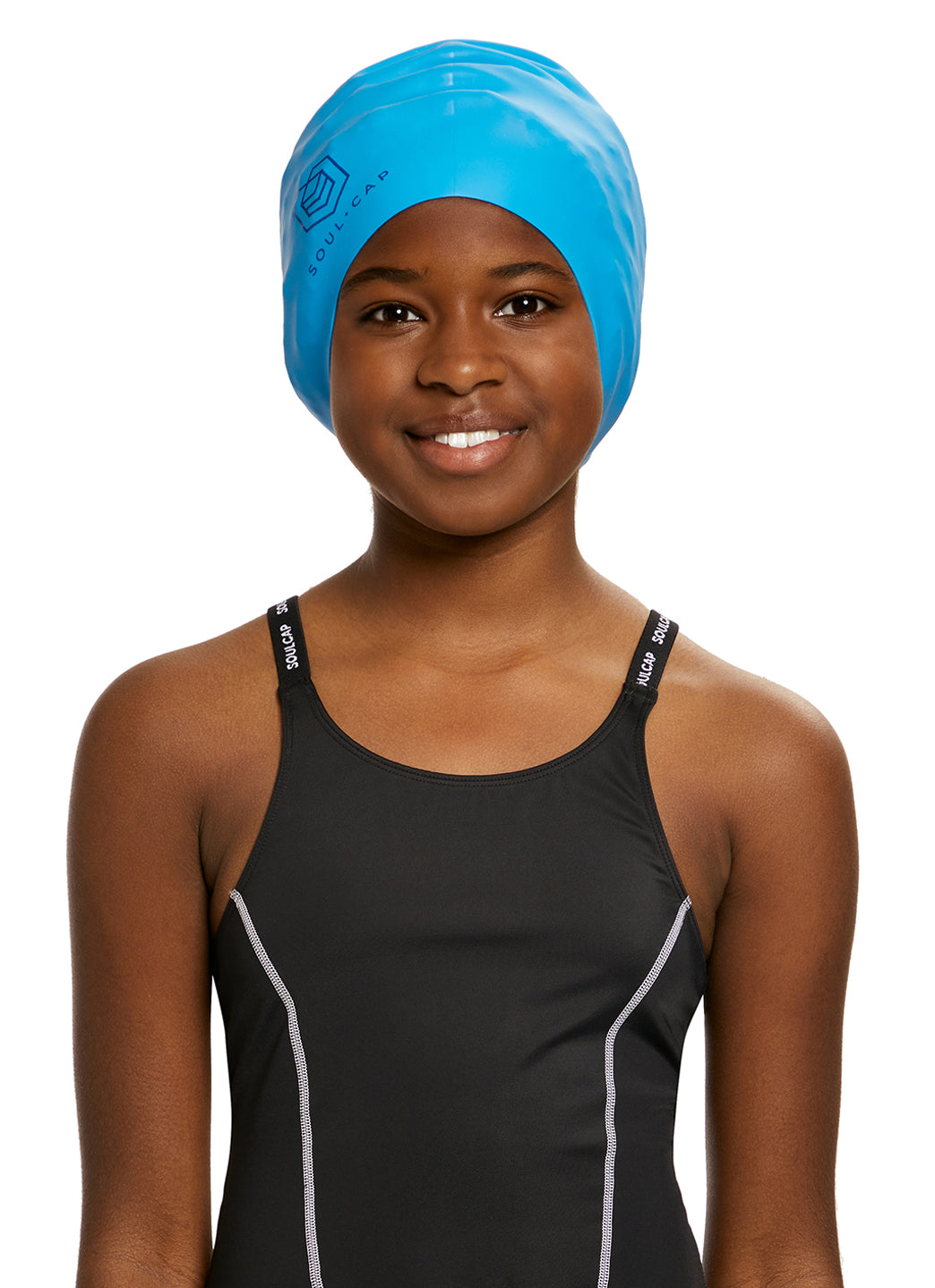 SOUL CAP Children's Swim Cap For Long Hair