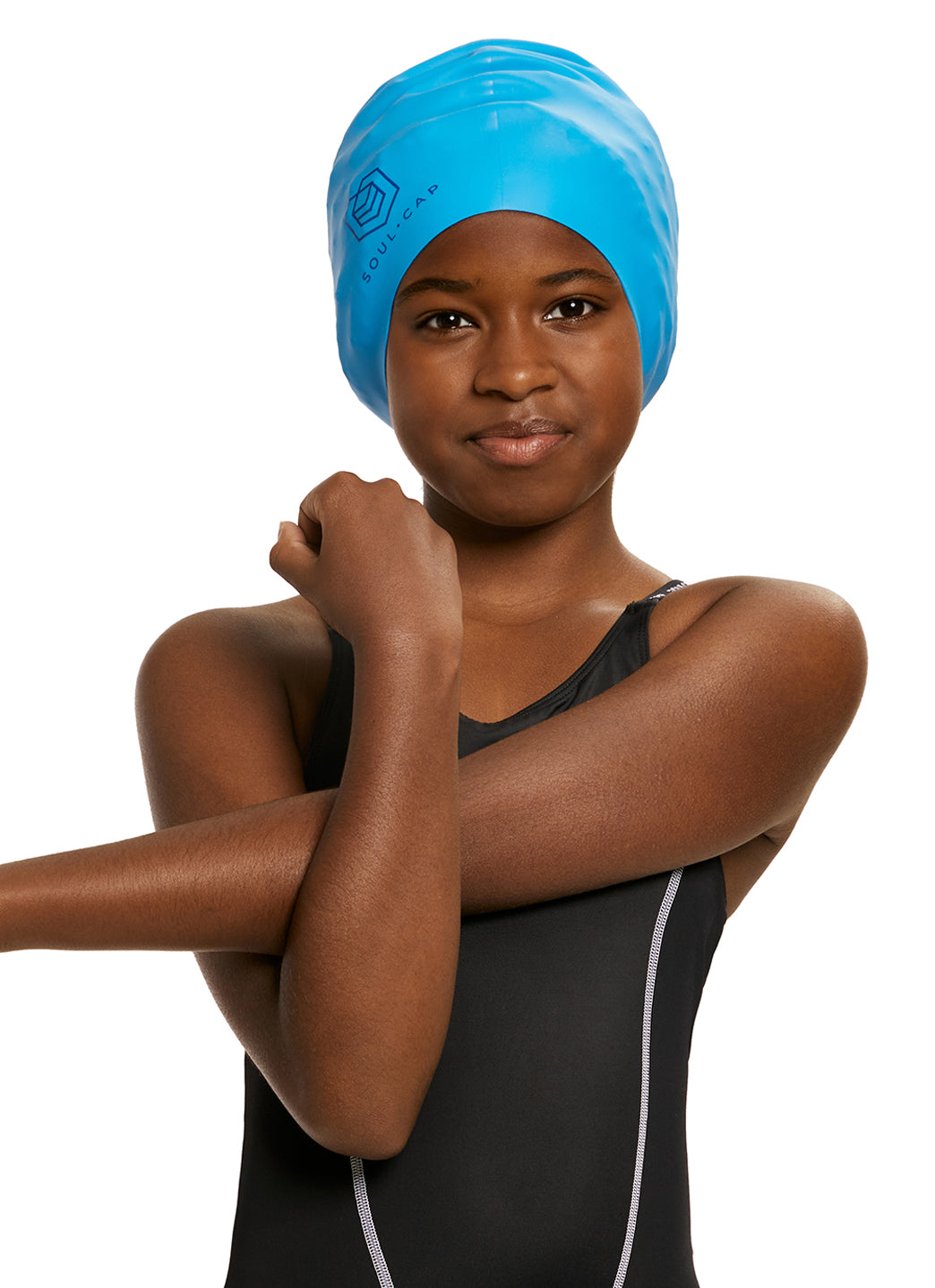 SOUL CAP Children's Swim Cap For Long Hair