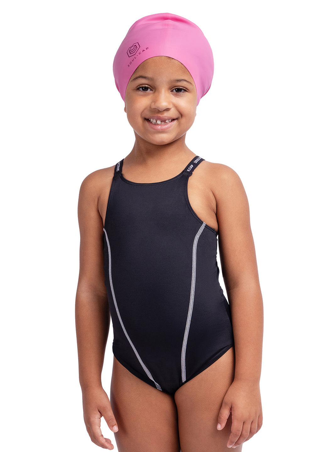 SOUL CAP Children's Swim Cap For Long Hair