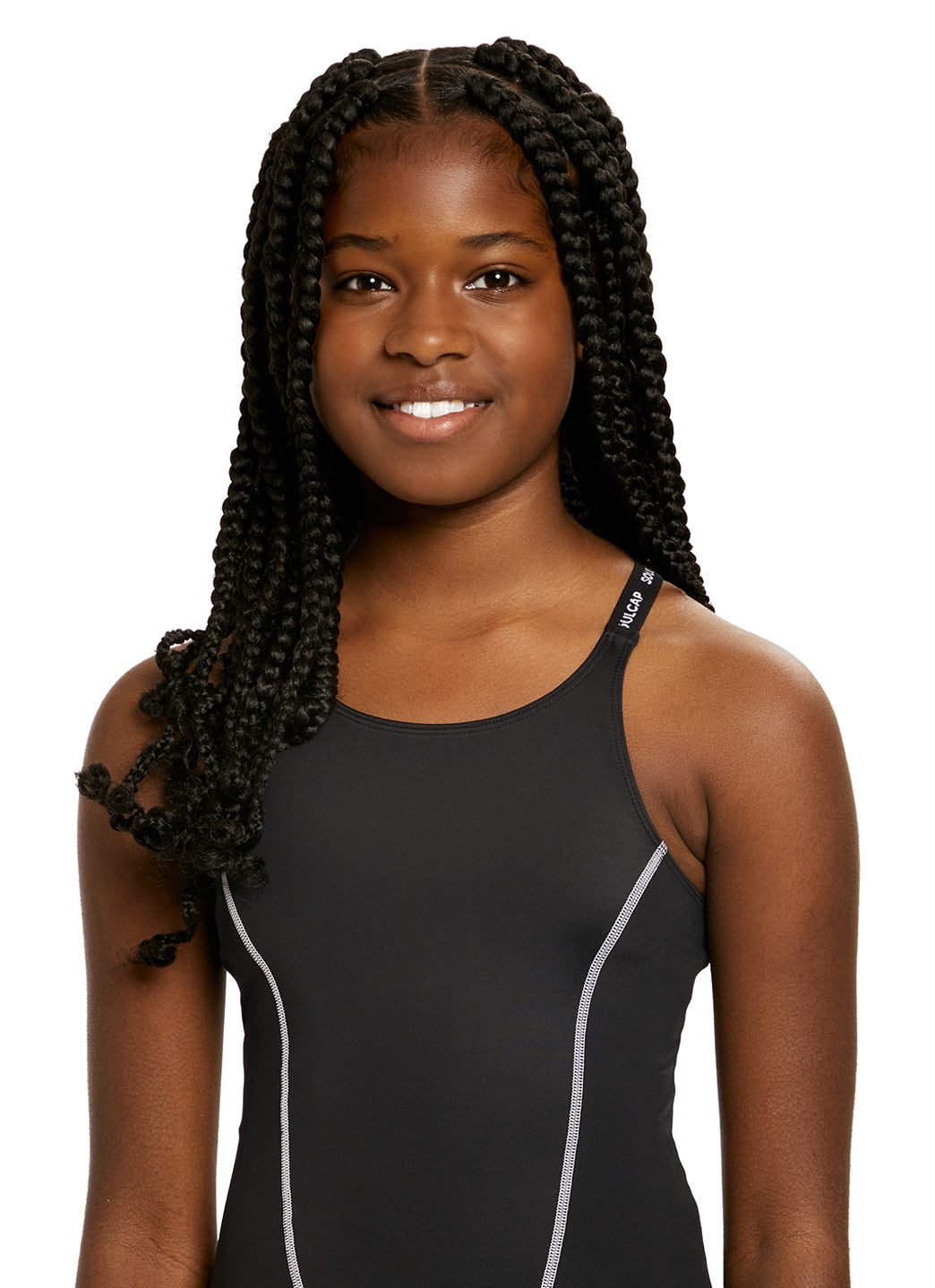 SOUL CAP Children's Swim Cap For Long Hair