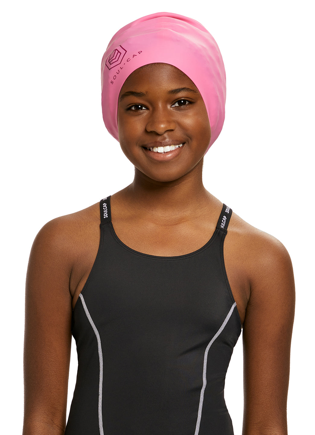 SOUL CAP Children's Swim Cap For Long Hair