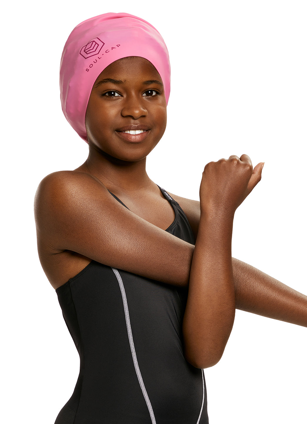 SOUL CAP Children's Swim Cap For Long Hair