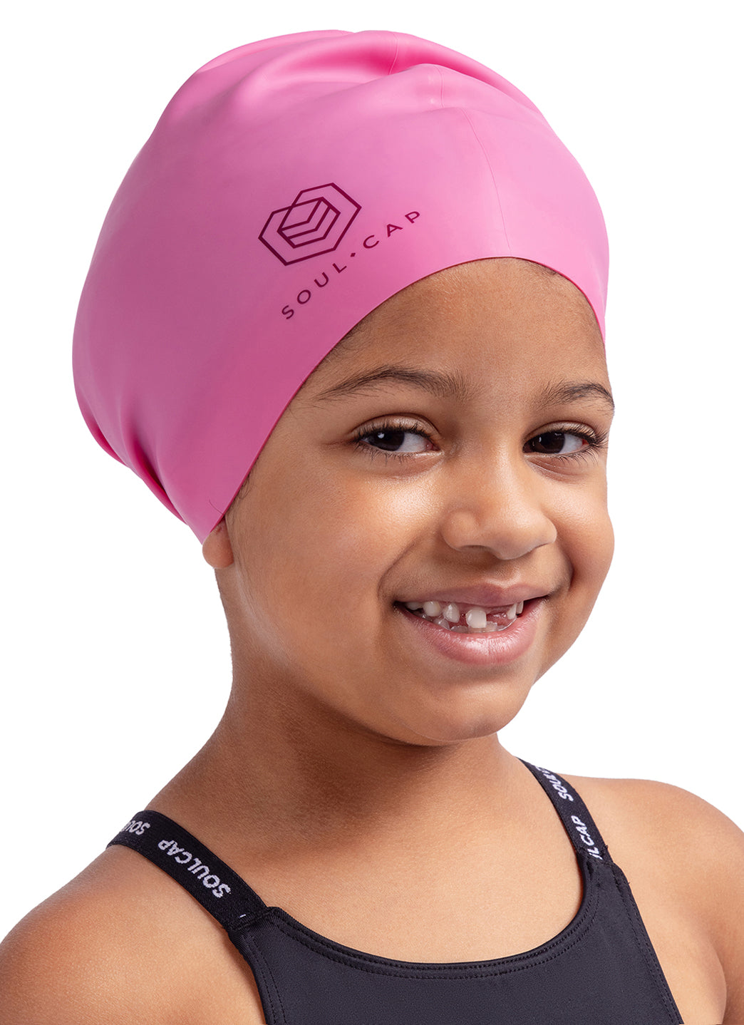 SOUL CAP Children's Swim Cap For Long Hair