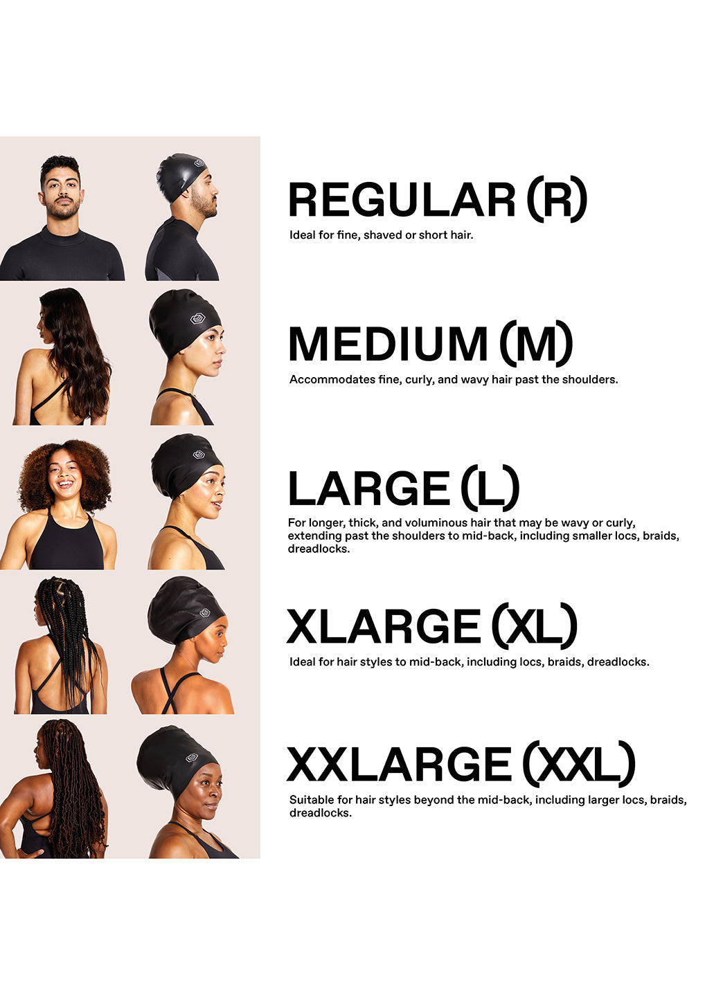 Soul Cap Long Hair Swim Cap