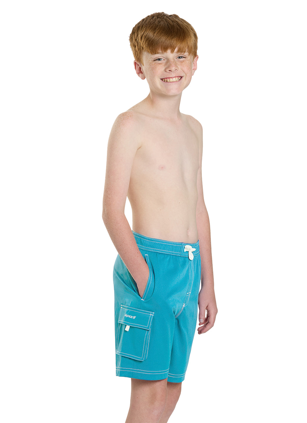 Sporti Boys' Cargo Swim Trunk