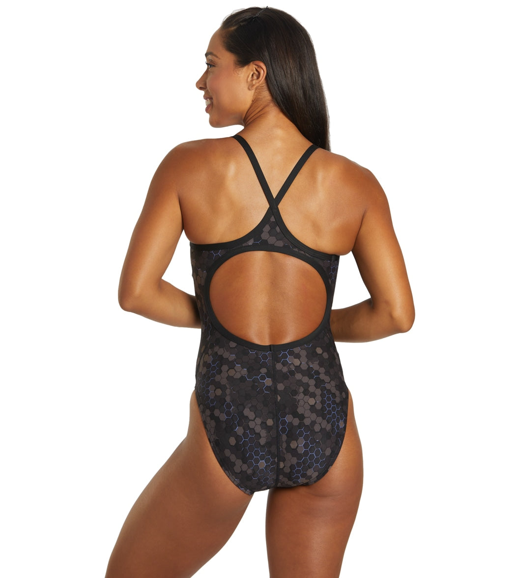 TYR Women's Carbon Hexa Diamond Controlfit One Piece Swimsuit