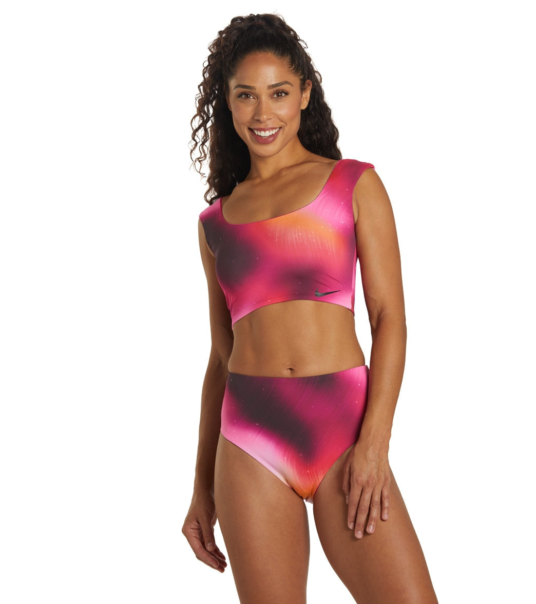 Nike Women's Aurora Reversible High Waist Bikini Bottom