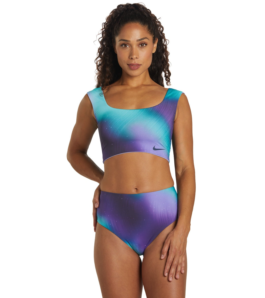 Nike Women's Aurora Reversible High Waist Bikini Bottom