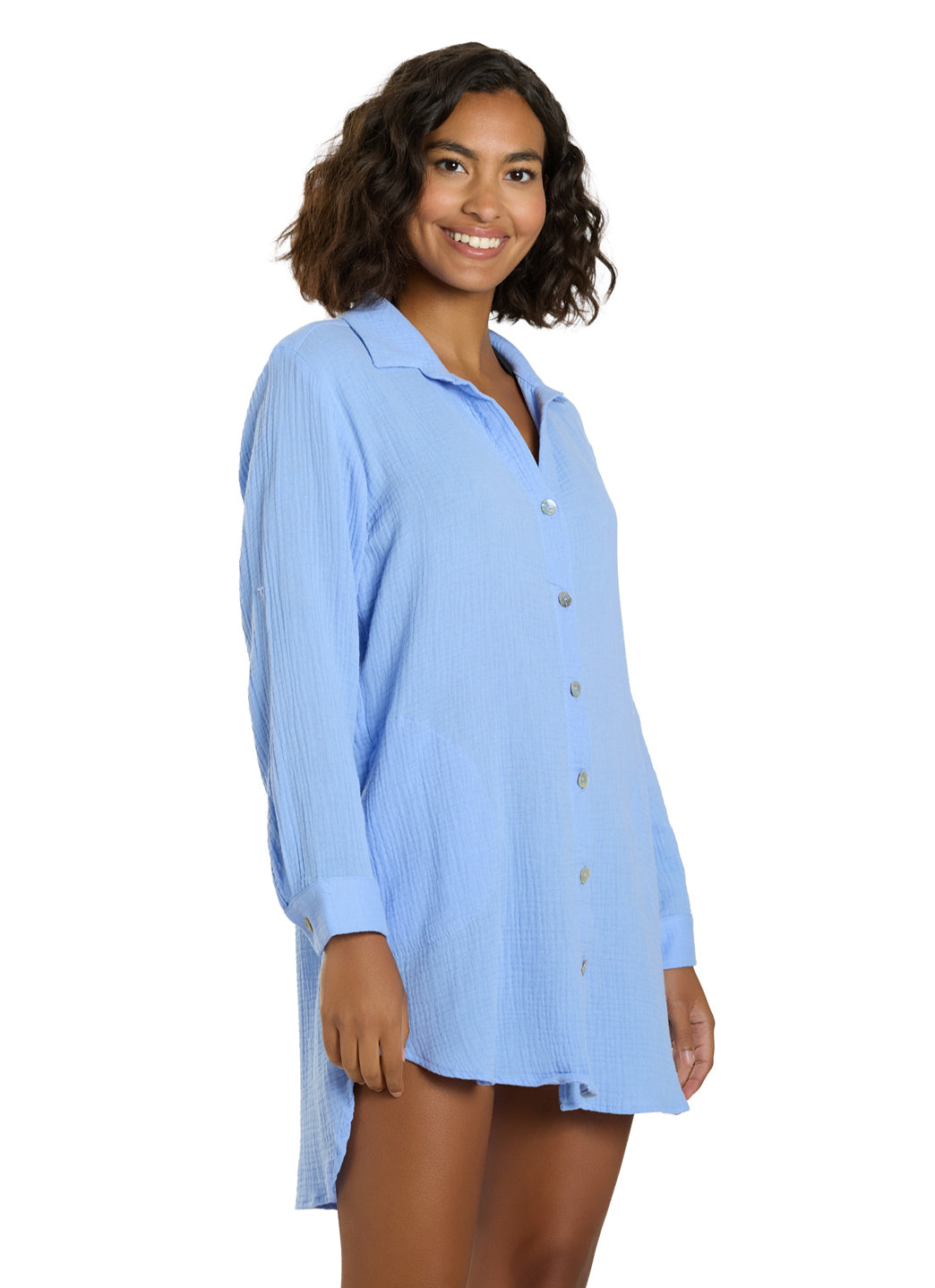 J.Valdi Women's Cozumel Big Shirt Cover Up