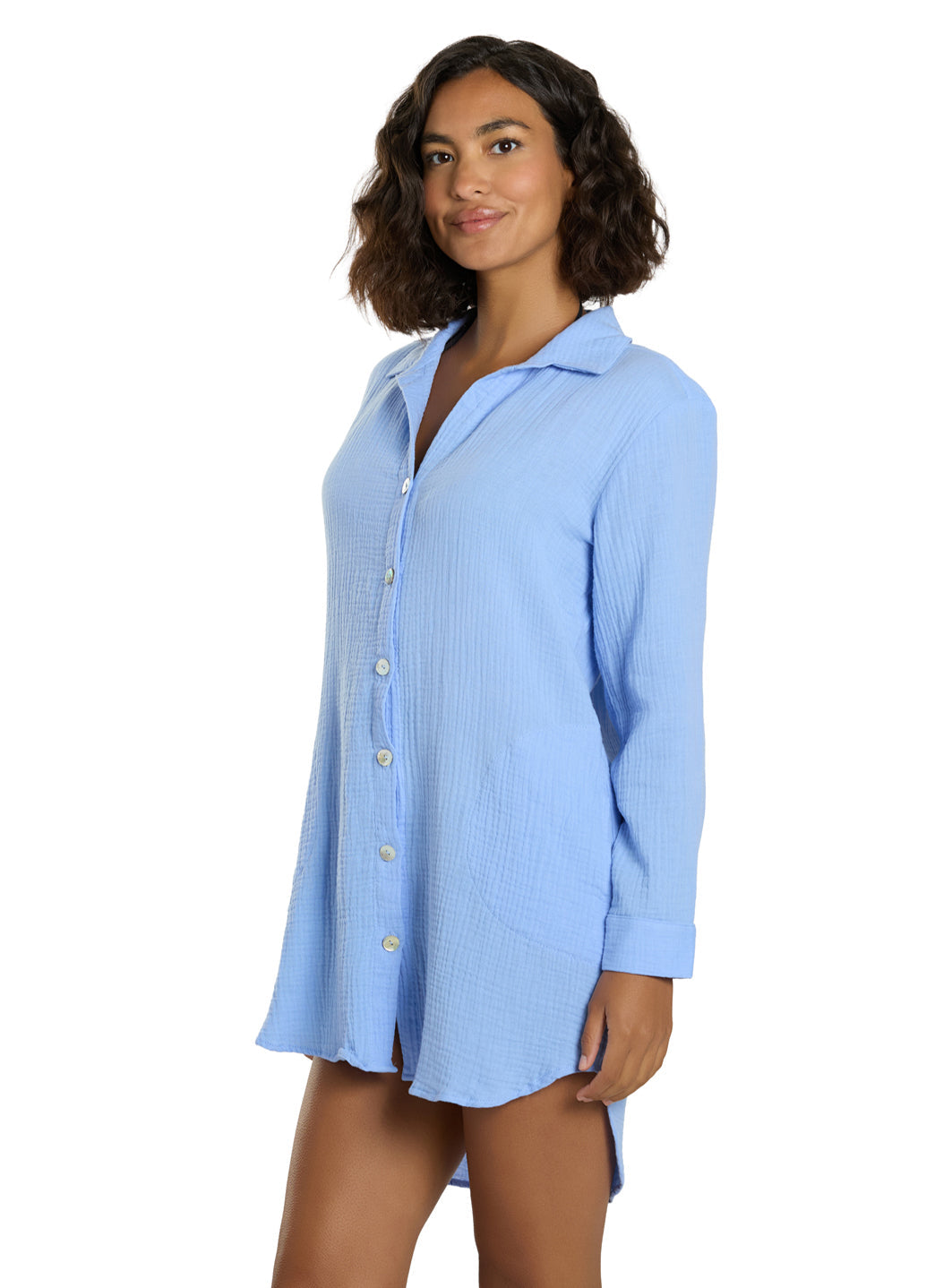 J.Valdi Women's Cozumel Big Shirt Cover Up