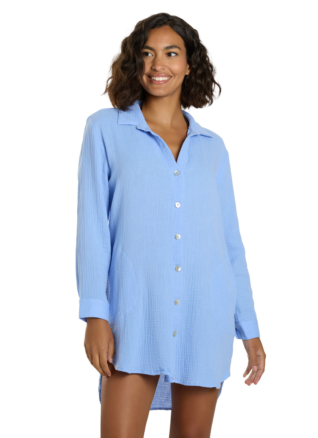 J.Valdi Women's Cozumel Big Shirt Cover Up