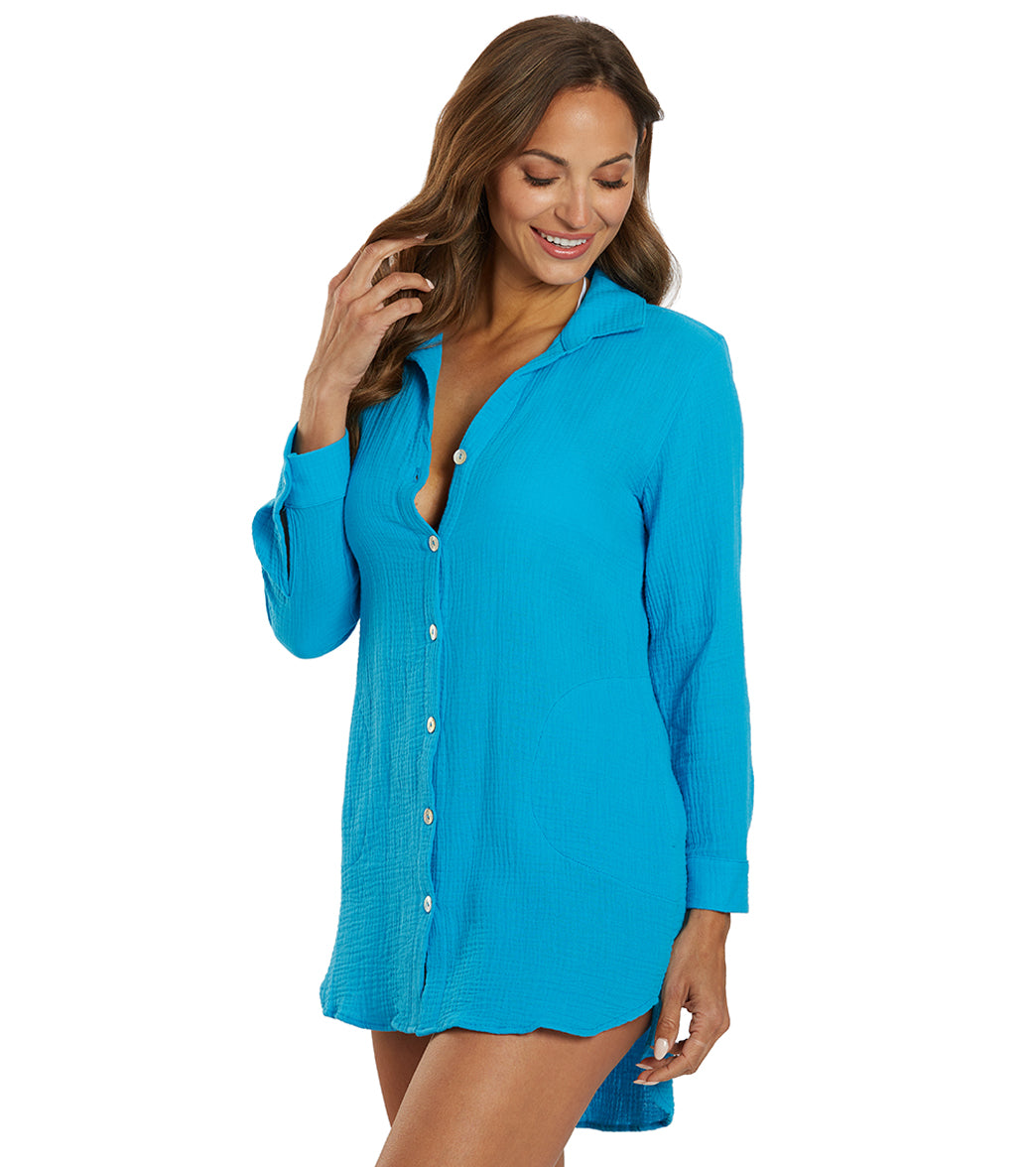 J.Valdi Women's Cozumel Big Shirt Cover Up