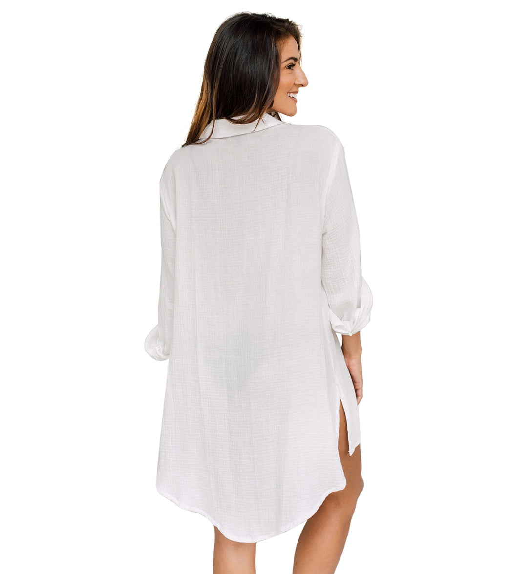 J.Valdi Women's Cozumel Big Shirt Cover Up