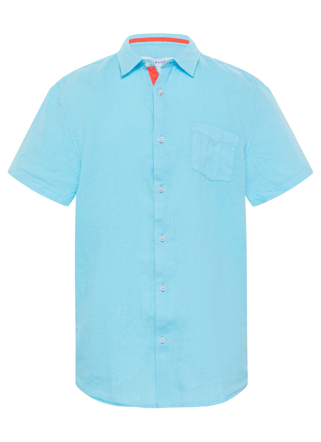LE CLUB Boys' Peter Linen Short Sleeve Shirt (Toddler, Little Kid, Big Kid)