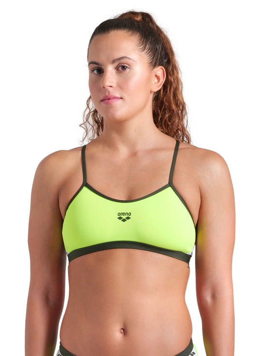 Arena Women's Icons Solid Cross Back Bikini Top