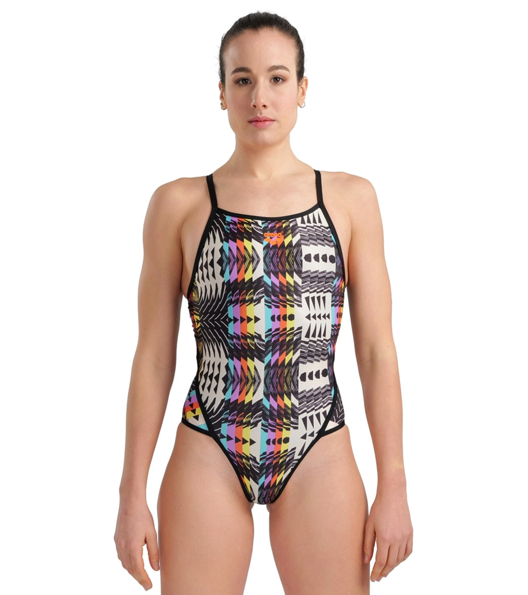 Arena Women's Super Fly Back Allover One Piece Swimsuit
