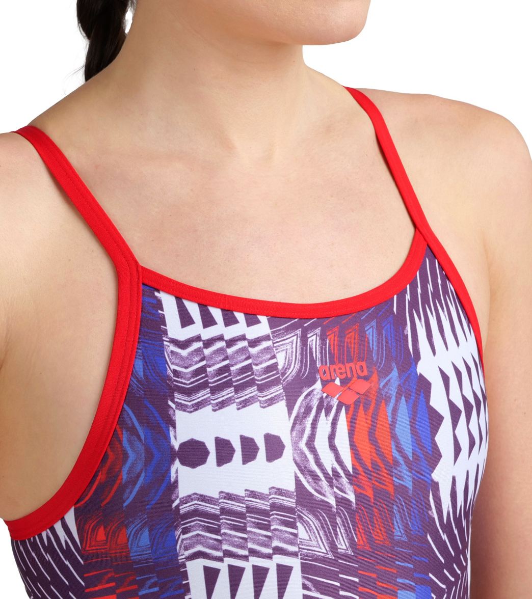 Arena Women's Super Fly Back Allover One Piece Swimsuit