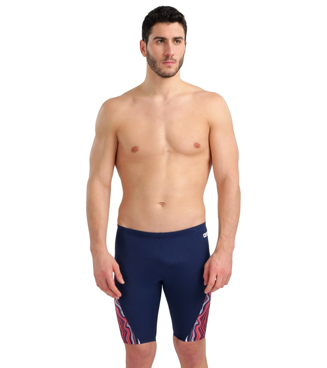 Arena Men's Marbled Jammer Swimsuit