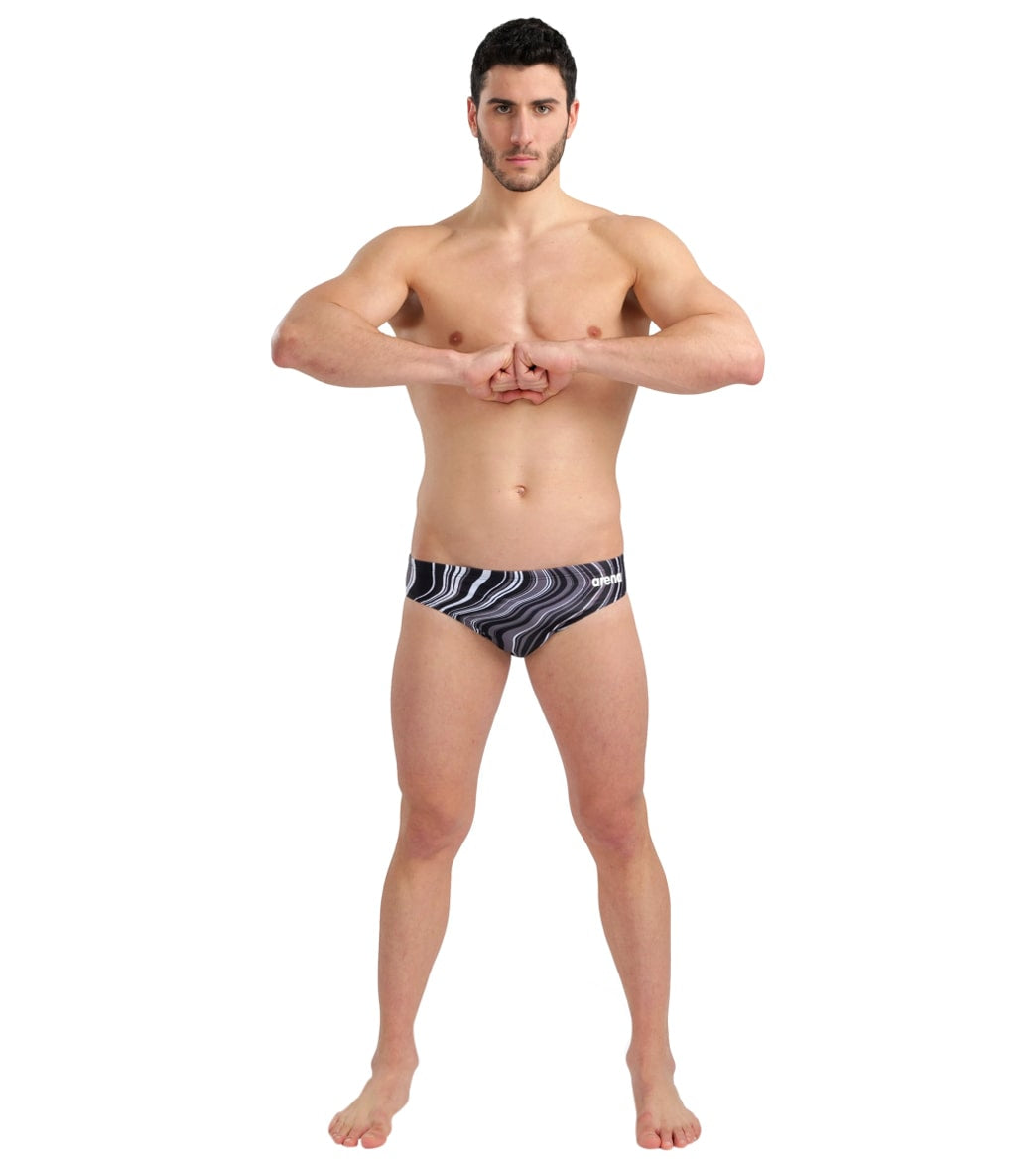 Arena Men's Marbled Brief Swimsuit