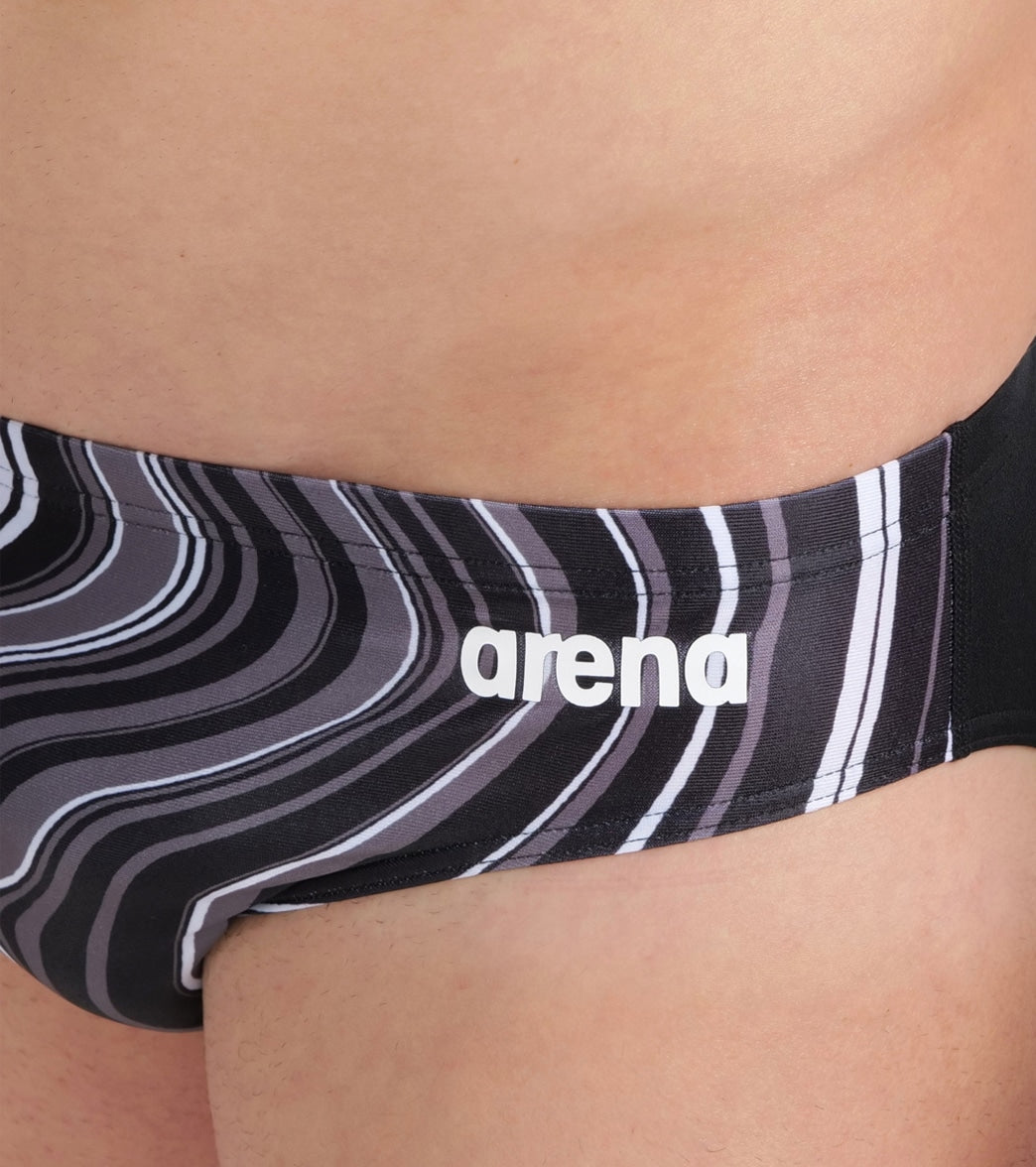 Arena Men's Marbled Brief Swimsuit