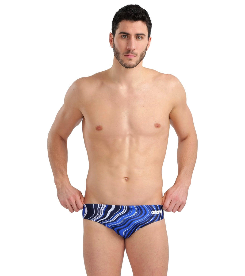 Arena Men's Marbled Brief Swimsuit