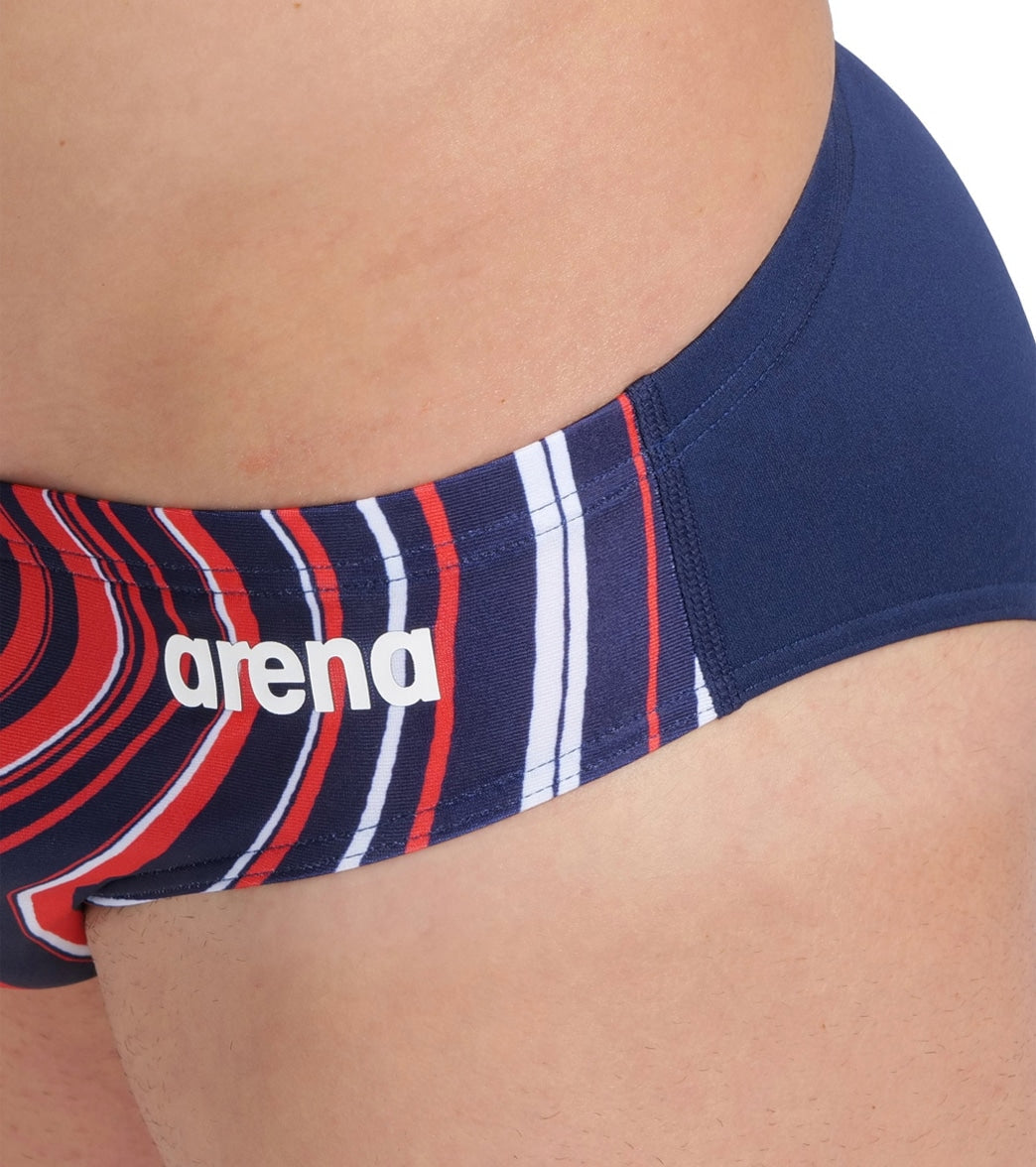 Arena Men's Marbled Brief Swimsuit
