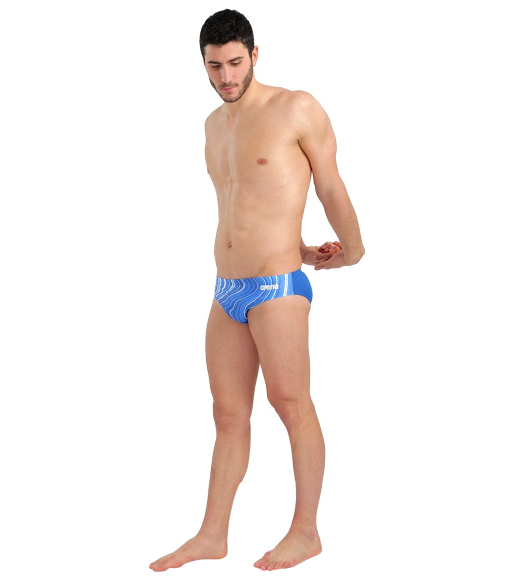 Arena Men's Marbled Brief Swimsuit