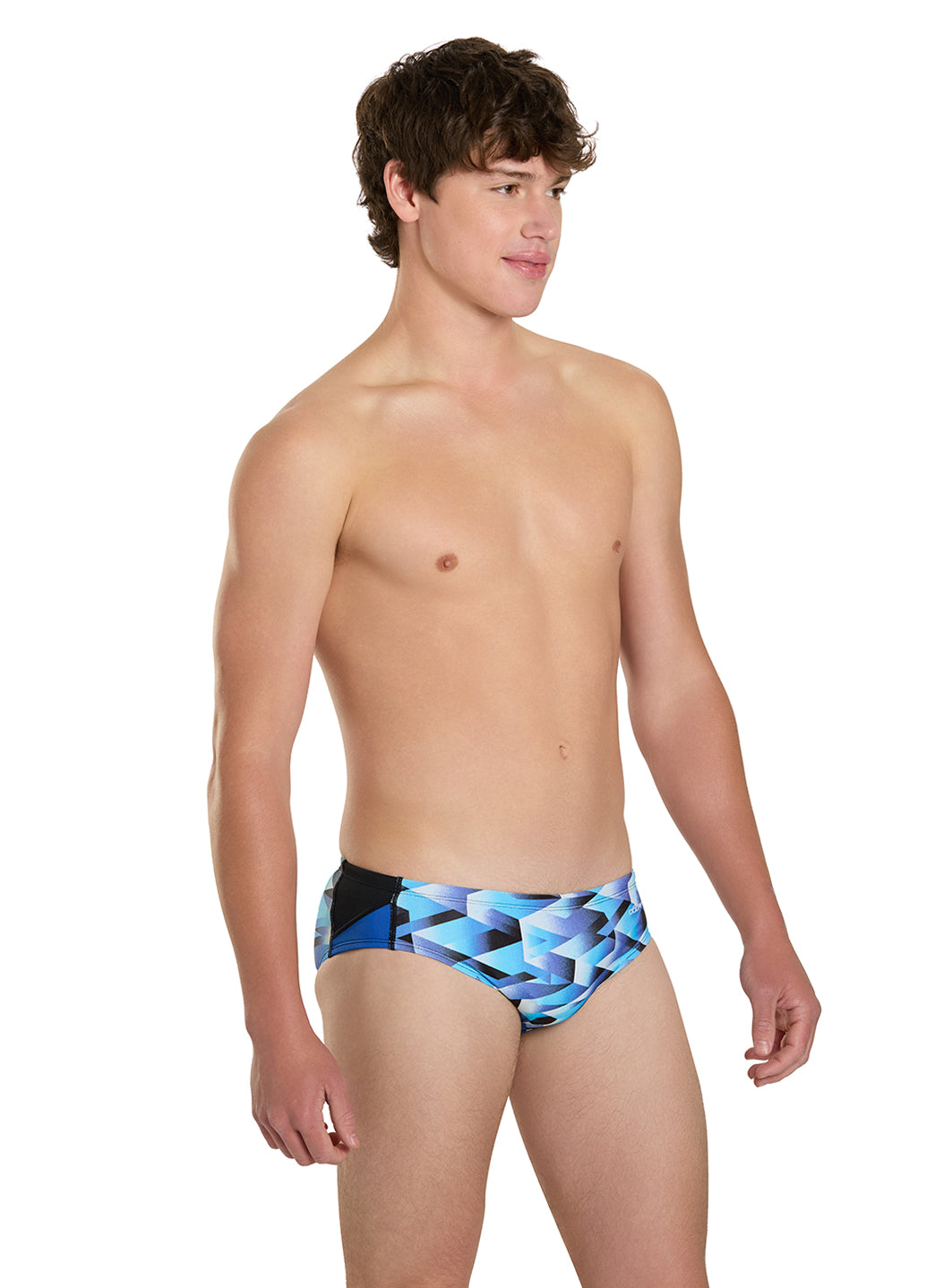 Dolfin Men's Reliance Molten Print Spliced Racer Brief Swimsuit