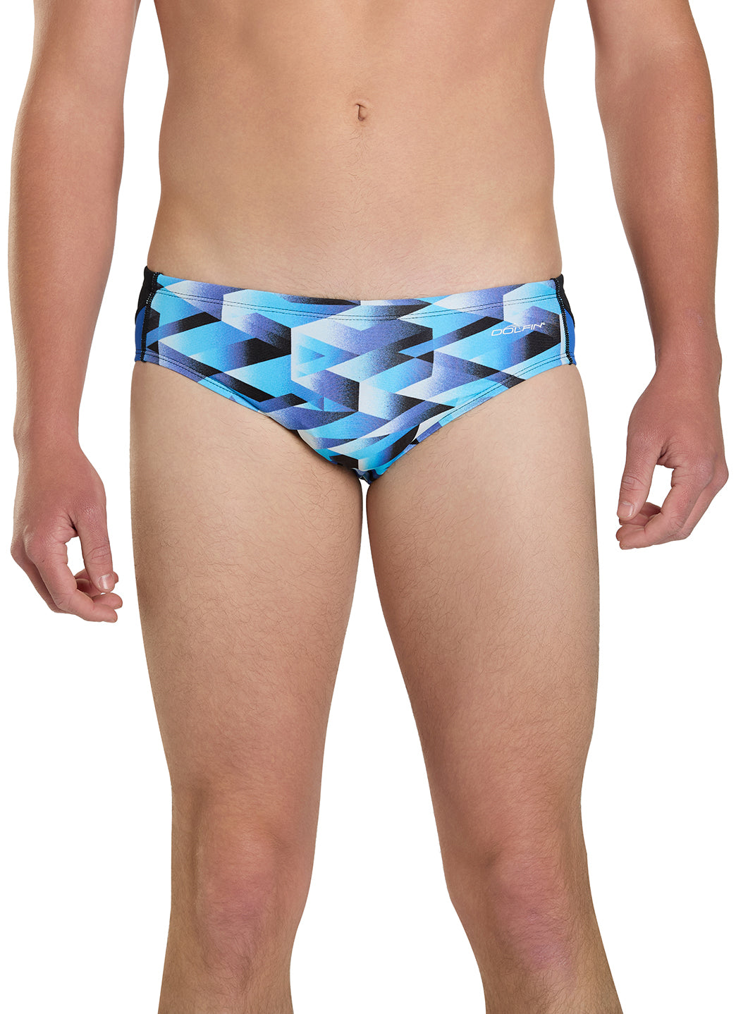 Dolfin Men's Reliance Molten Print Spliced Racer Brief Swimsuit