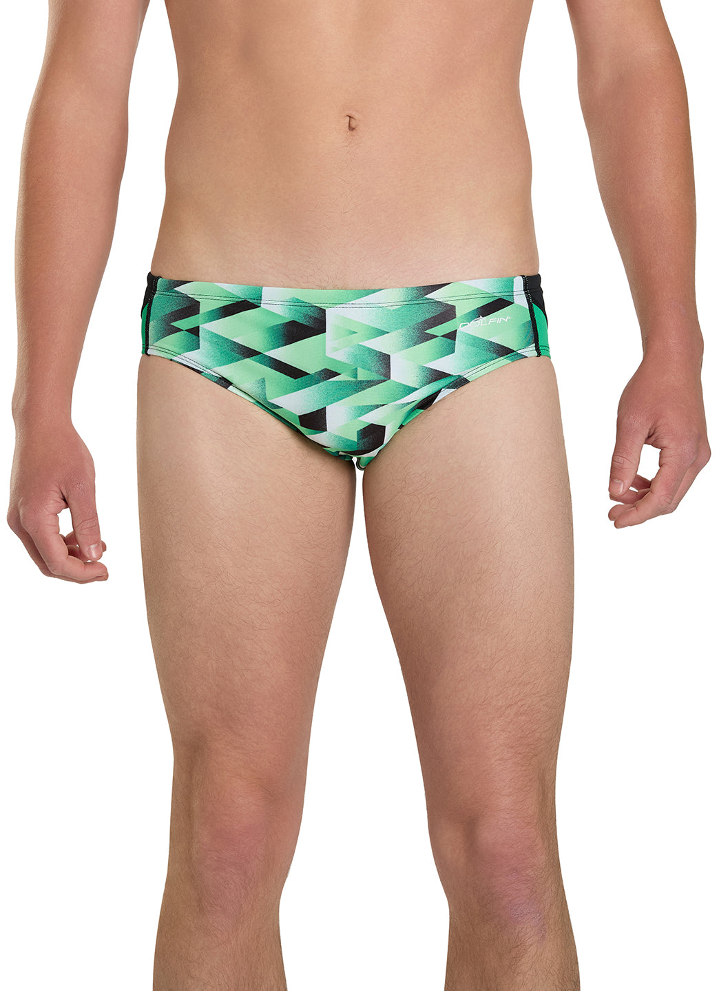 Dolfin Men's Reliance Molten Print Spliced Racer Brief Swimsuit
