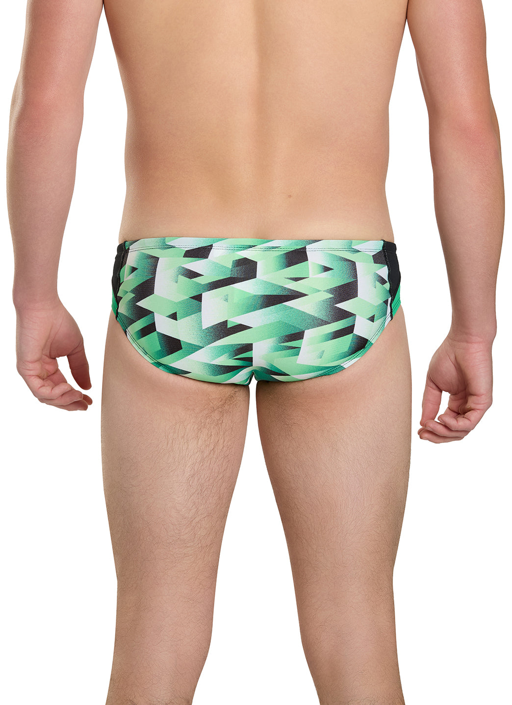 Dolfin Men's Reliance Molten Print Spliced Racer Brief Swimsuit