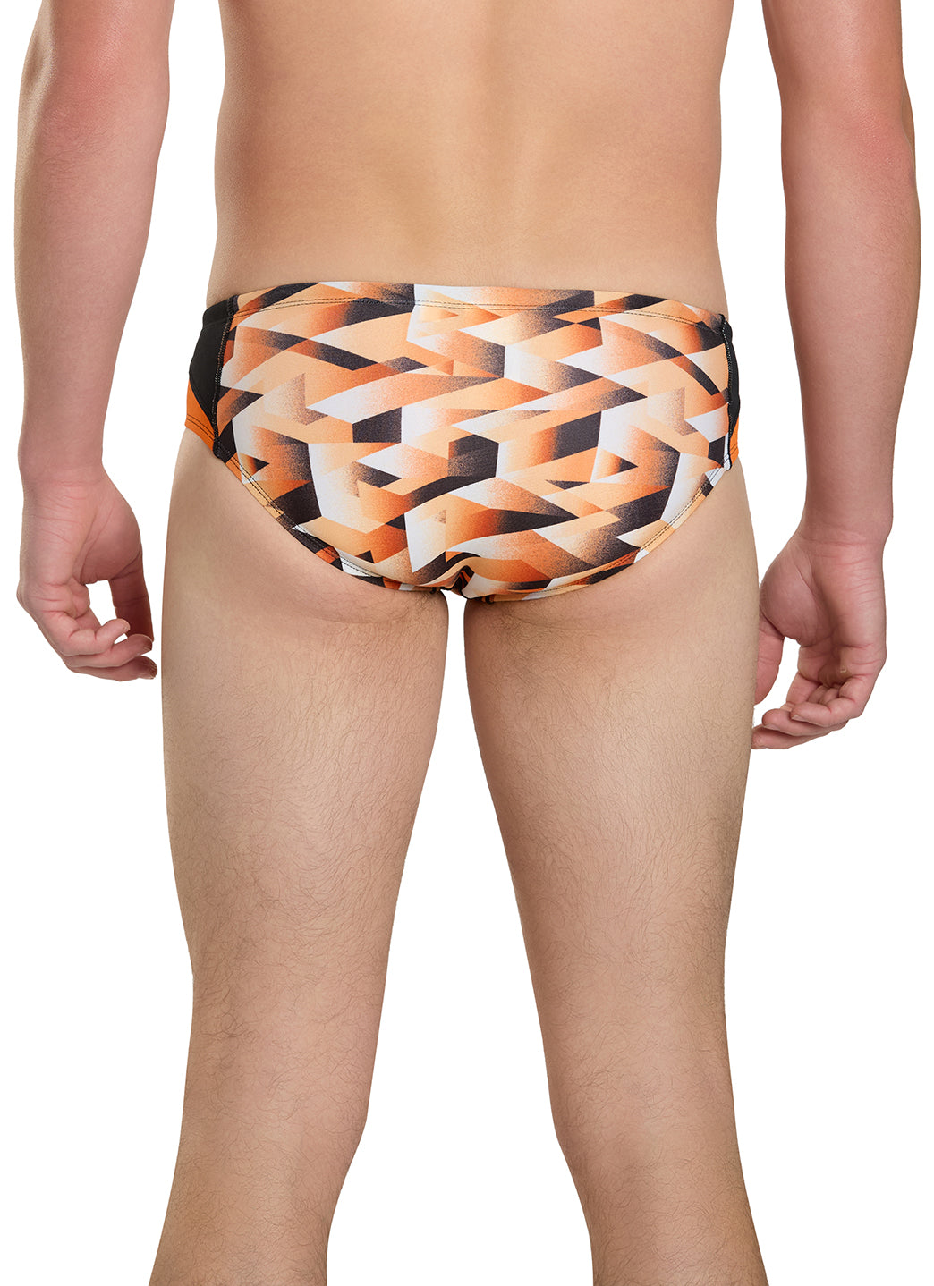 Dolfin Men's Reliance Molten Print Spliced Racer Brief Swimsuit