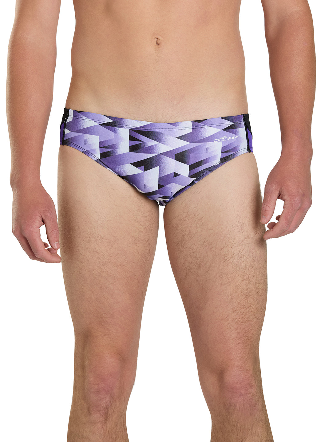 Dolfin Men's Reliance Molten Print Spliced Racer Brief Swimsuit